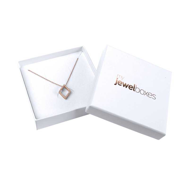 Boîte Bijoux pendentifs 85x85x24 Blanc en gros