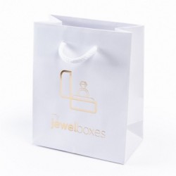Paper Bag 180x250x100 White / White Handle wholesale