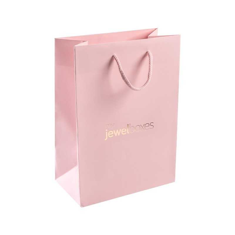 Paper Bag 180x250x100 Pink wholesale | MyJewelBoxes