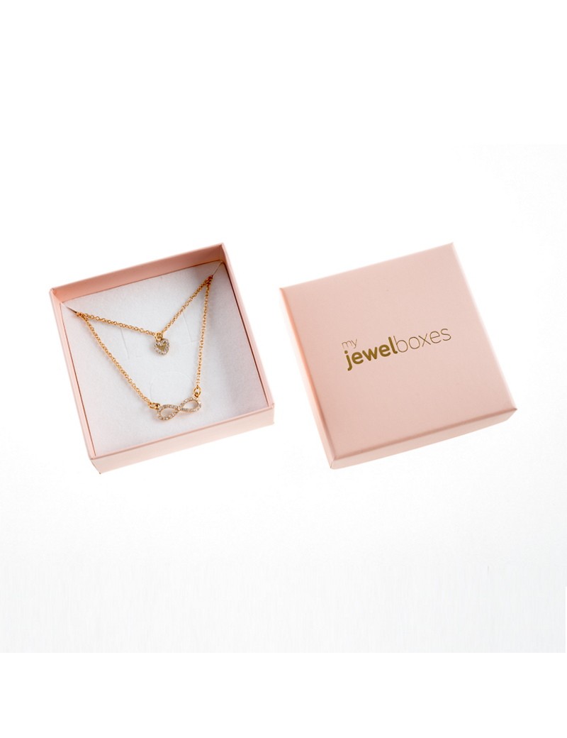Caja Para Colgante collar Joyas joyeria Rosa palo