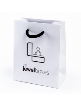 Bolsa de papel mate para joyeria bisuteria relojeria y joyas BPM180B/N