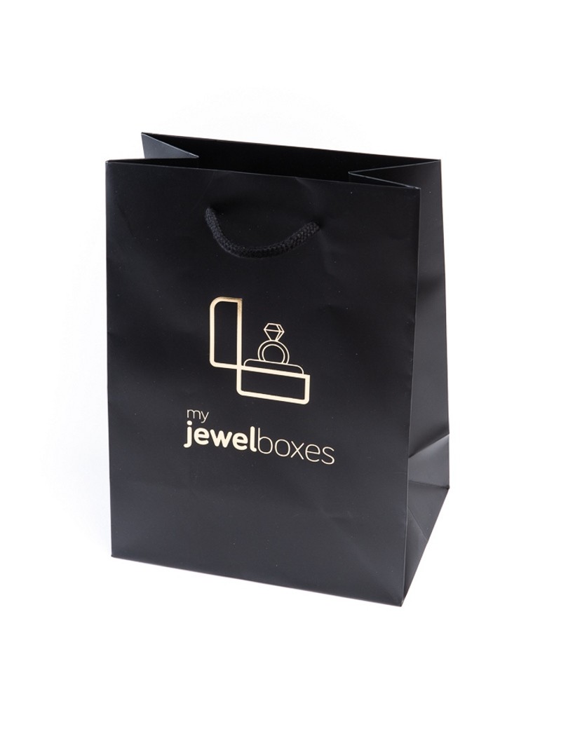 Bolsa de papel mate para joyeria bisuteria relojeria y joyas BPM180N