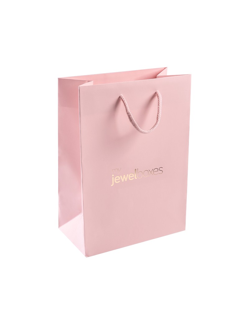 Bolsa de papel mate para joyeria bisuteria relojeria y joyas BPM180R