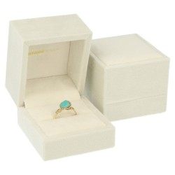 Jewellery Box for Rings 60×60×50 mm VEL1S-BE | MyJewelBoxes