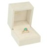 Estuche para anillo terciopelo beige 60x60x50 mm. VEL1S-BE