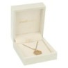 Estuche para colgante terciopelo beige 73x84x37 mm. VEL2C-BE