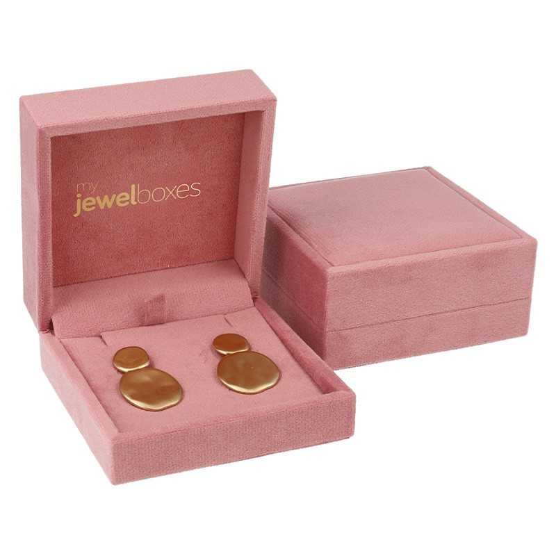 Jewellery Box for Earrings 90×90×43 mm - VEL3P-R | MyJewelBoxes