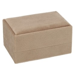 Estuche para alianzas terciopelo marrón 77x51x41 mm VEL4A-M