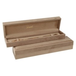Estuche para pulsera terciopelo marrón 220x55x32 mm VEL5PE-M