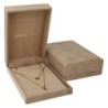 Estuche para collar terciopelo marrón 110x157x52 mm VEL6C-M