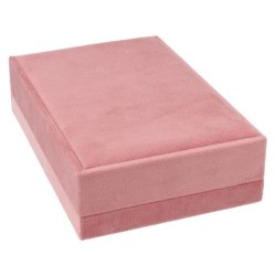 Estuche para collar terciopelo rosa 110x157x52 mm. VEL6C-R