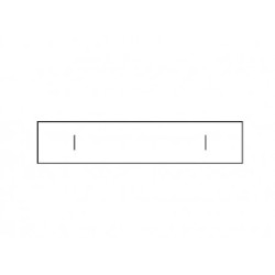 Esquema del interior de la caja para pulsera BEV6 233×53×27 mm