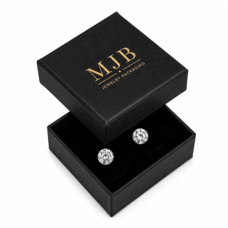 Boîte pour Bague ou Boucles d’Oreilles 50 × 50 × 18 mm ASP0N | MyJewelBoxes