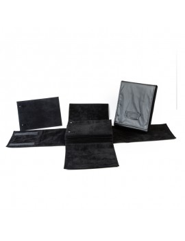 Manta de cruz con fichas para collares gargantillas