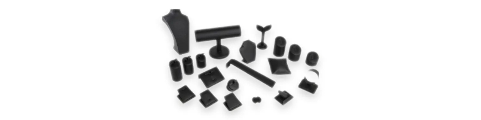 Faux Leather Display Stands