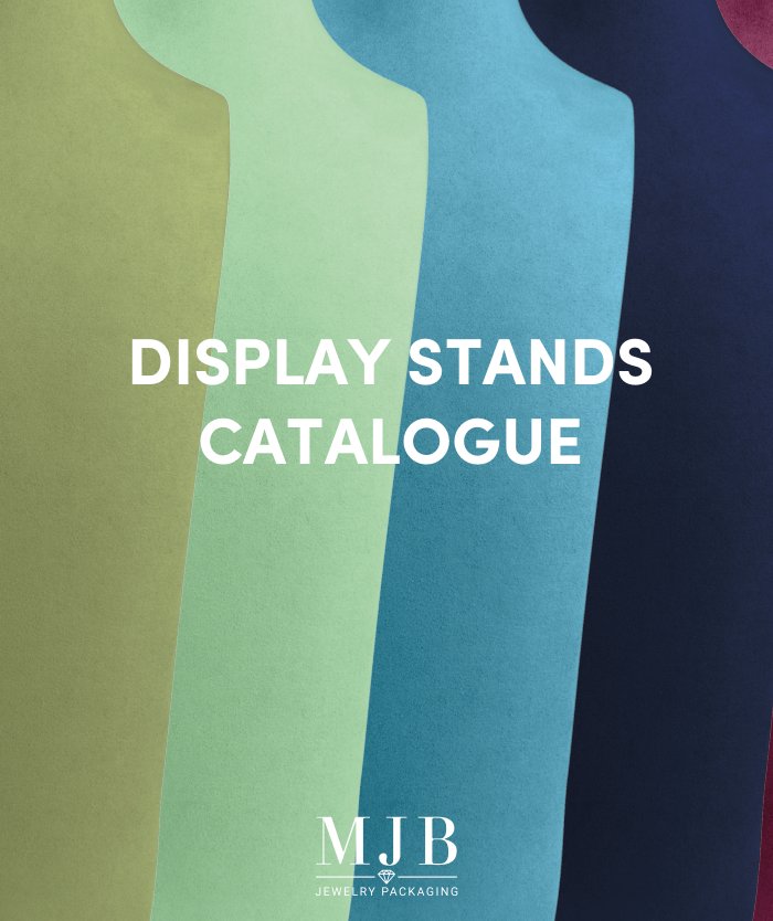 Omslag van de catalogus met sieradendisplays op maat van MyJewelBoxes